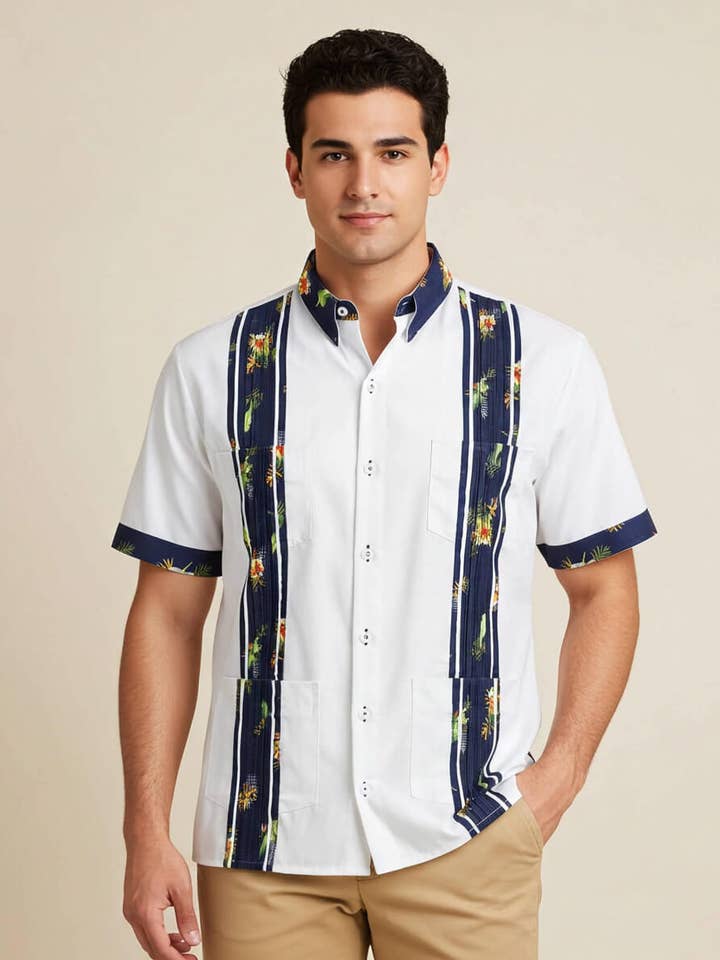 Oceanside Escape Guayabera for wholesale by Y.A.Bera Clothing Modern Guayaberas