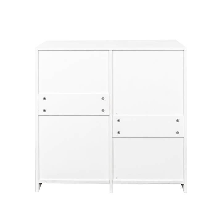 39F Inc. - Wholesale Laundry Hamper - White Laundry Cabinet with Doors, Shelf, and Tilt-Out Hamper11
