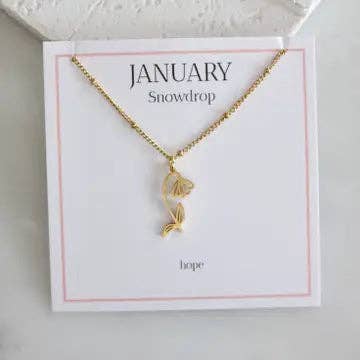 Mesa Blue - Venta al por mayor Collares con colgantes/abalorios - Collar con Flor de Nacimiento - Resistente al Agua0