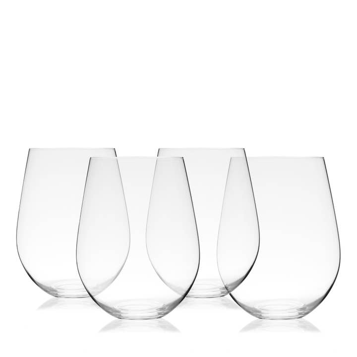 Grand Cru Stemless Crystal Wine Glasses Set of 4 for wholesale by TRUE