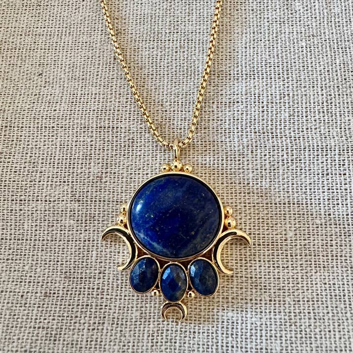 Memento Mori Designs NYC - Wholesale Pendant/Charm Necklace - The Priestess Necklace - Gold2