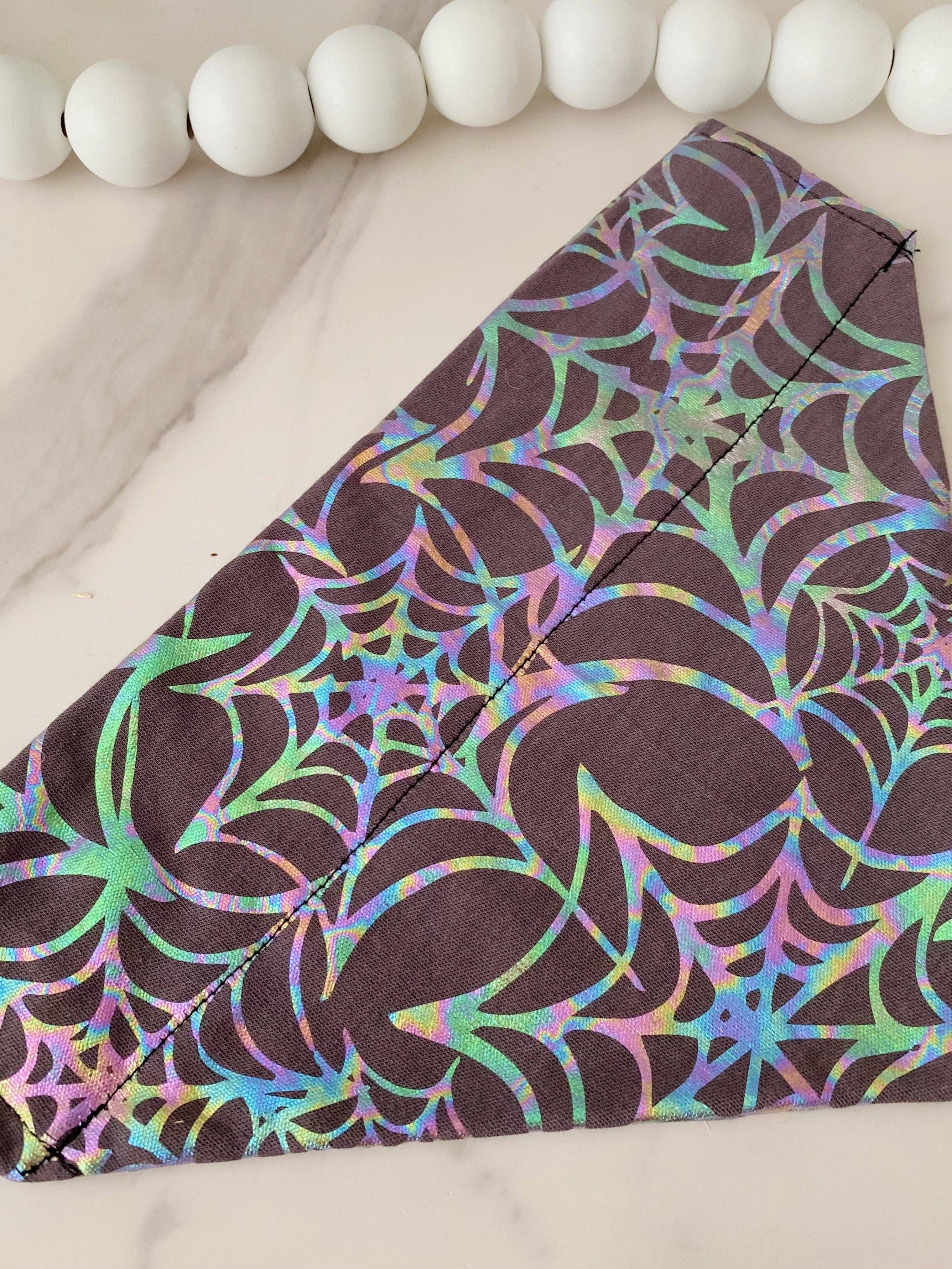 Spotted Dog Co. - Wholesale Pet Bandana - Dog - Sider Web Bandana - Holographic!1