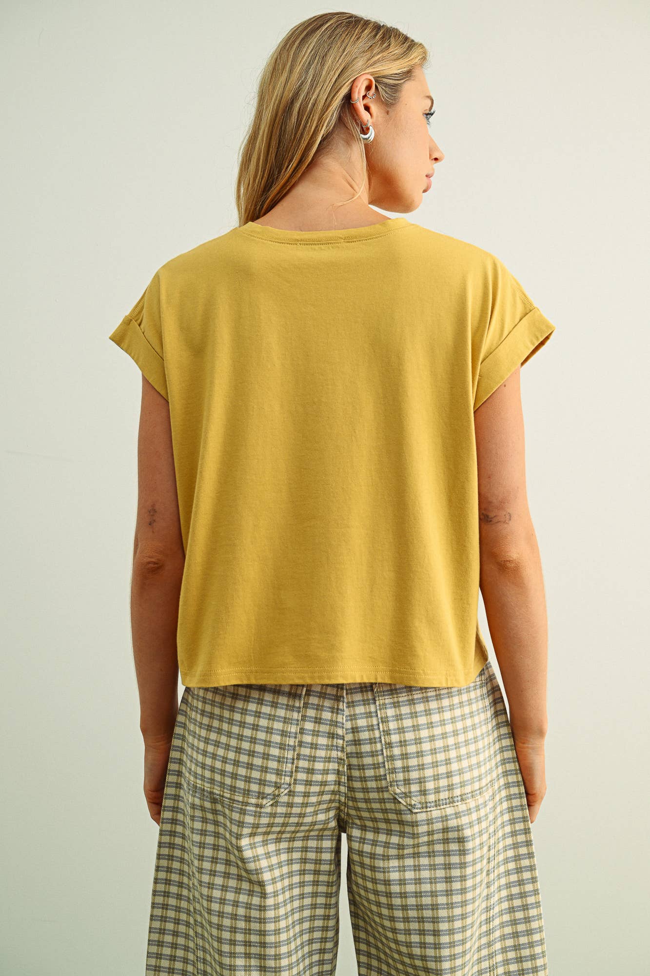 MIOU MUSE - Venta al por mayor Blusa - Mujer - Blusa de manga con puño y cuello redondo7