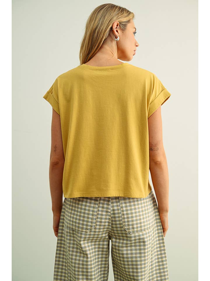 MIOU MUSE - Venta al por mayor Blusa - Mujer - Blusa de manga con puño y cuello redondo7