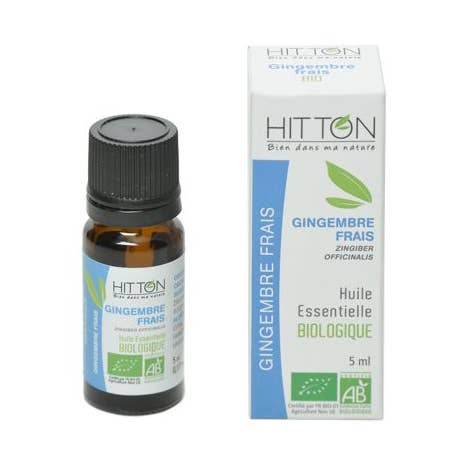 Organic fresh ginger essential oil 5 ml for wholesale by Hitton