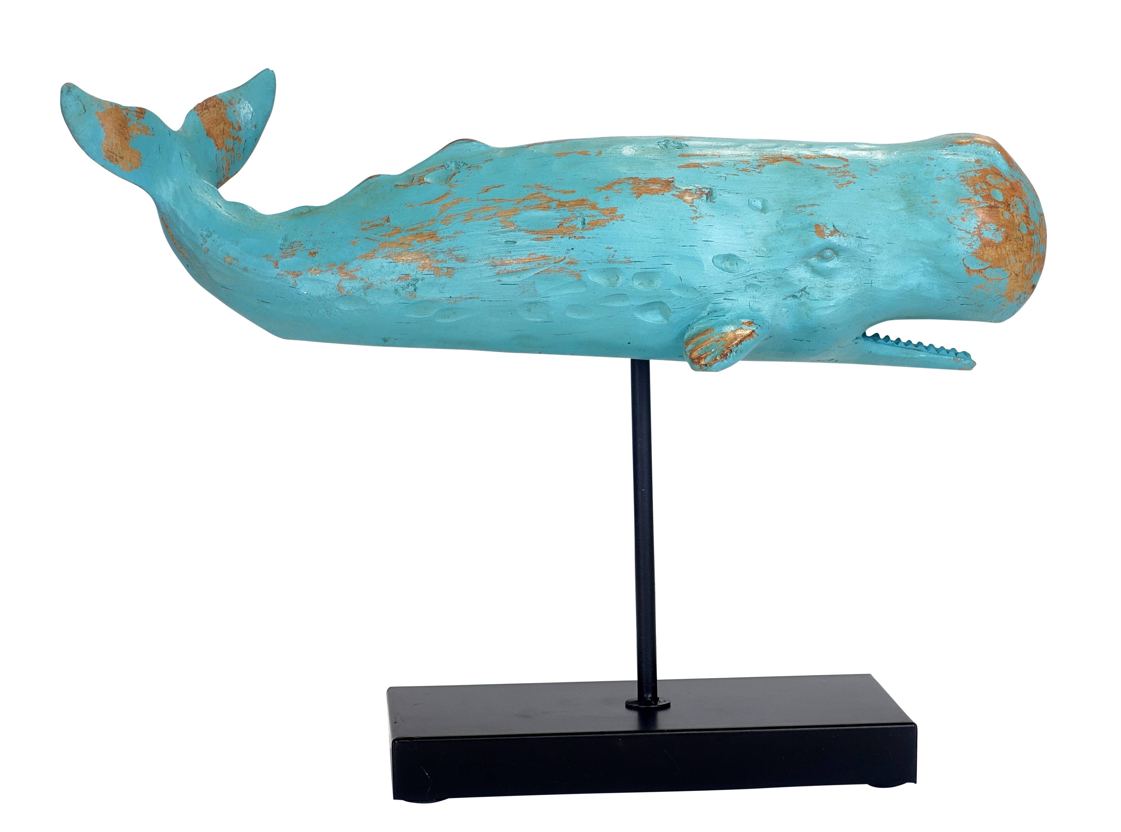 Michael & Philipp Noll e. K. - Wholesale Decorative Figurine - Whale figurine decoration 40 cm2
