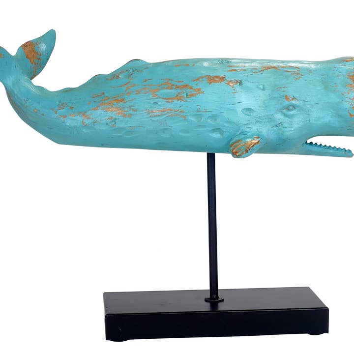 Michael & Philipp Noll e. K. - Wholesale Decorative Figurine - Whale figurine decoration 40 cm2