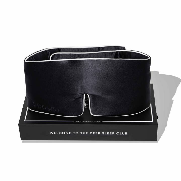 Drowsy Sleep Co. - Wholesale Sleep/Eye Mask - Black Jade Pipe Dreams Silk Sleep Mask
