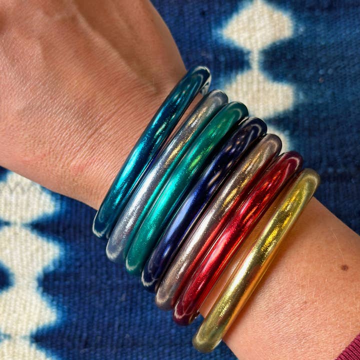 Woman Shops World - Wholesale Bangle Bracelet - Single Luxe Thai Buddhist Temple Bracelet, Mantra Bangle