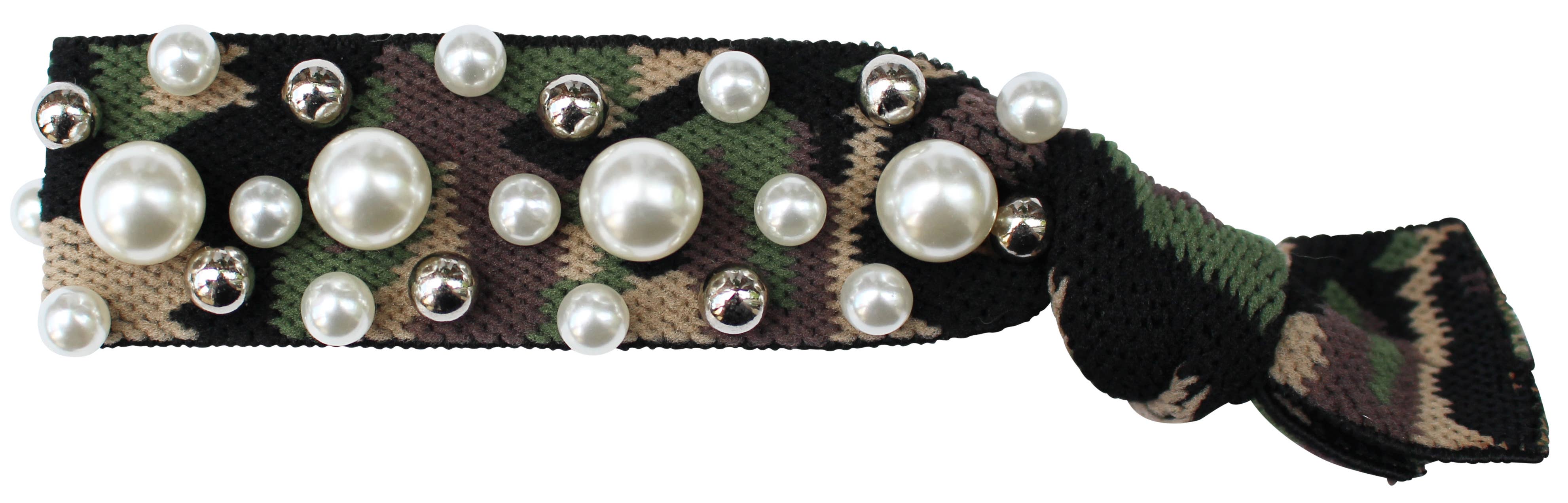 Gemelli – Engroshandel Hårbånd - Dame – Perle Stud Hair Tie4