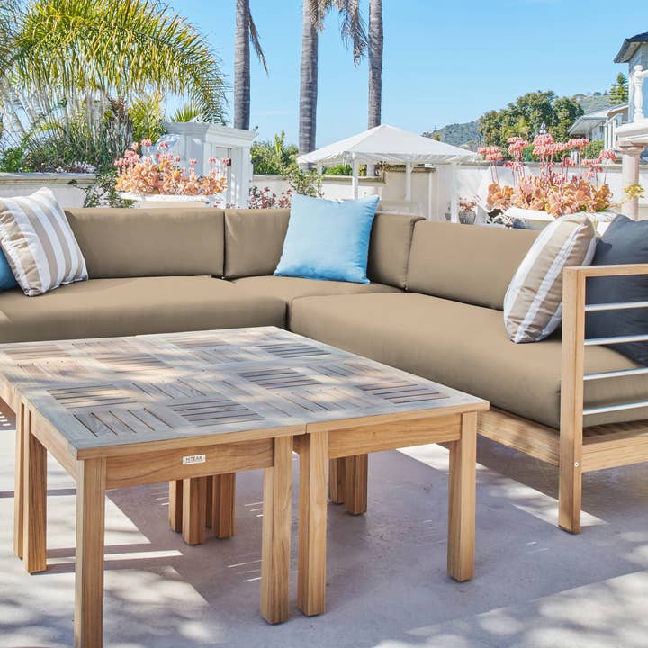 LOOMLAN - Wholesale Patio set - SoHo Patio Sectional Deep Sofa Set with Sunbrella 7PC11
