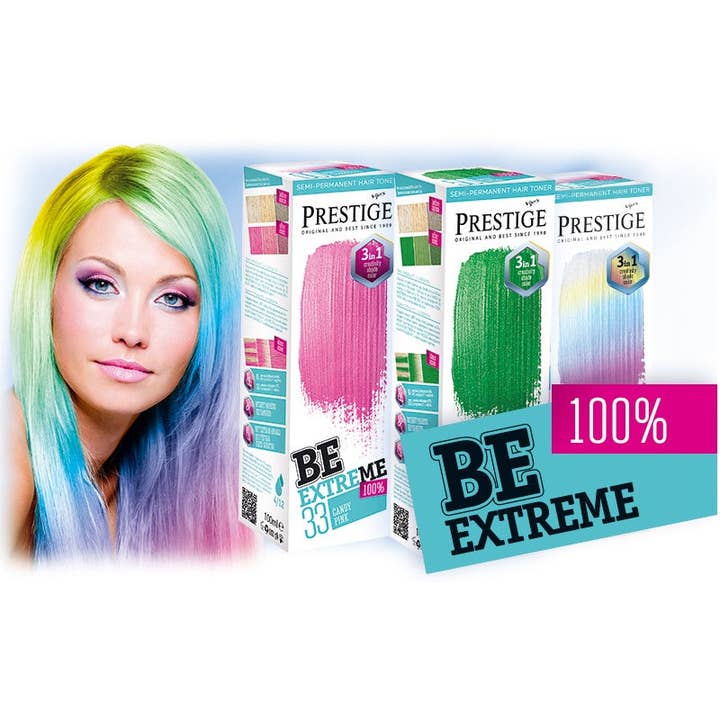 Mister33 Womencare - Wholesale Hair Dye - BeExtreme Semi-Permanent Hair Coloring Turquoise