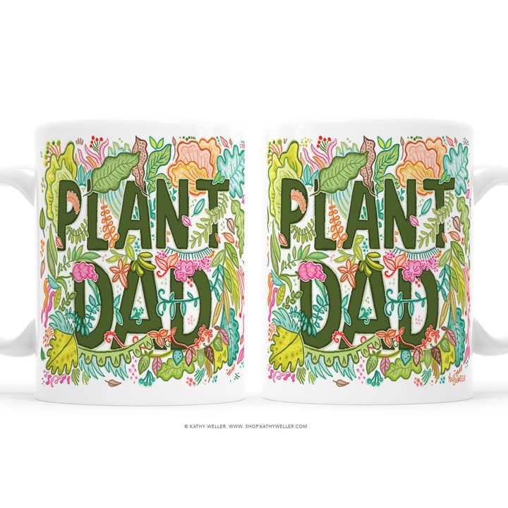 Kathy Weller Art+Ideas - Wholesale Coffee Mug - Plant Dad Mug11