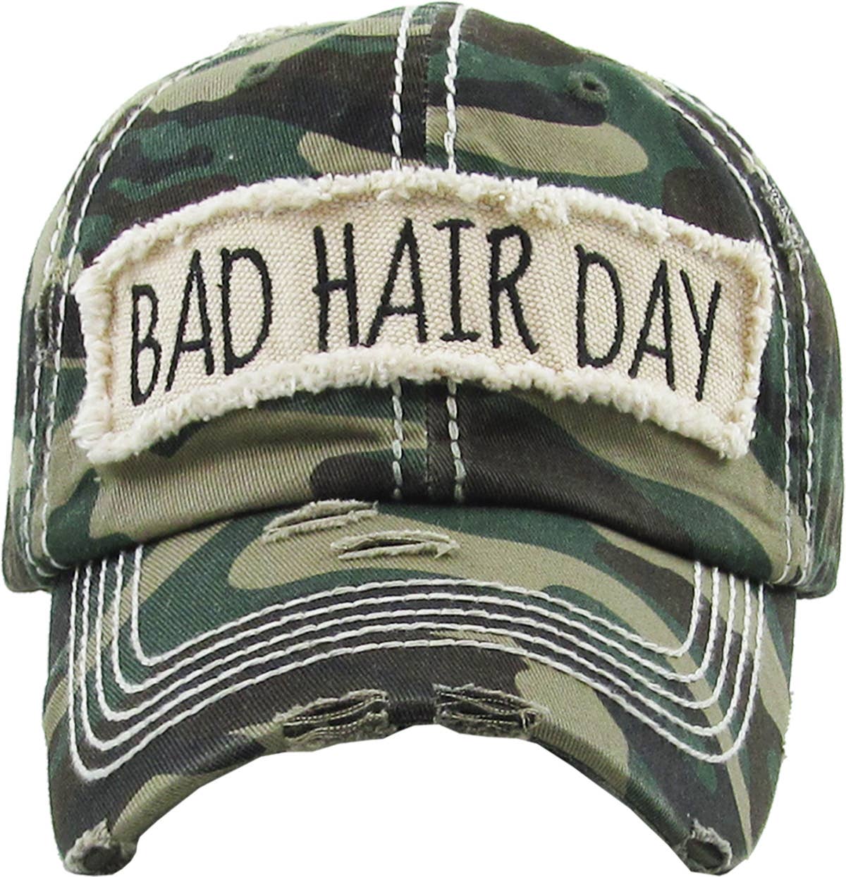 KBETHOS - Vendita all'ingrosso Cappellino da baseball - Donna - Berretto a sfera vintage lavato Bad Hair Day6