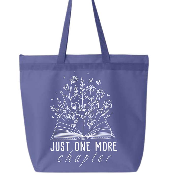 Nur noch ein Kapitel | Tragetasche mit Reißverschluss für den Großhandel von Homemade by Hunt