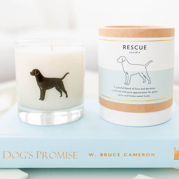Scripted Fragrance - Wholesale Jar/Filled Candle - Rescue Dog Soy Candle in Drinking Glass Two-In-One Gift5