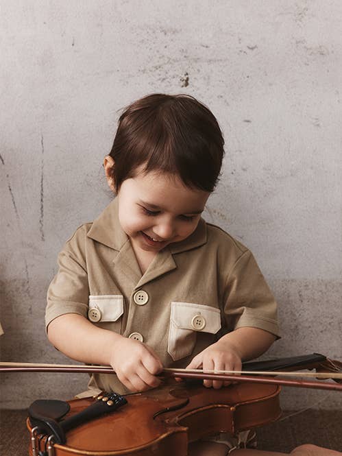 Hector Shirt | Khaki for wholesale by Alfred