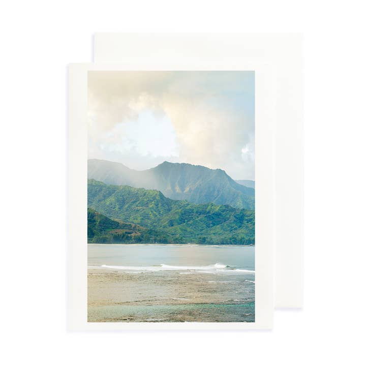 Mauka To Makai Greeting Card for wholesale by Sea Light Print Shop