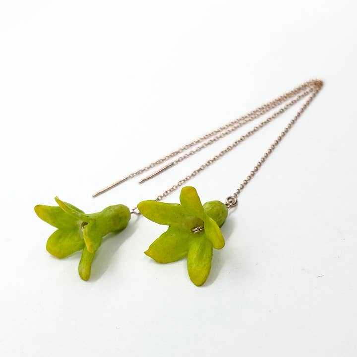 Cali Kai Hawaii - Wholesale Dangle Earrings - Pakalana Clay Flower Threader Earring0