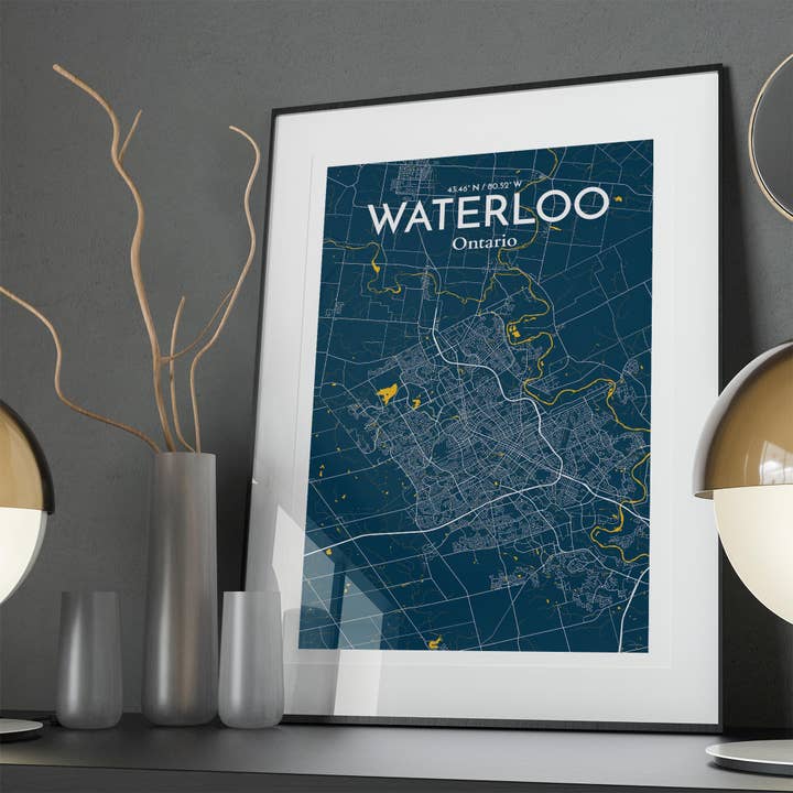 OurPoster.com - Wholesale Poster - Waterloo City Map Poster70
