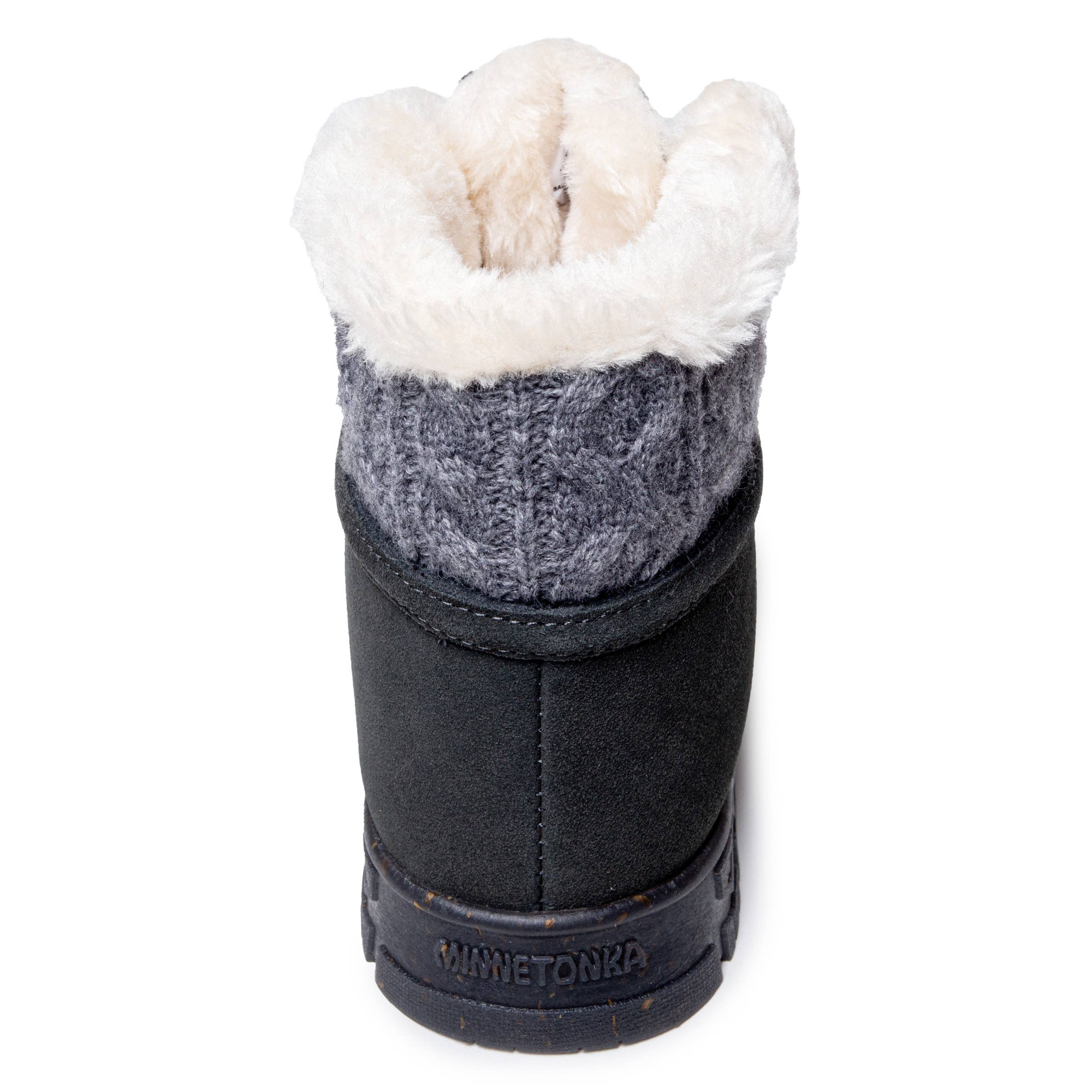 Minnetonka - Wholesale Booties - Women's - Women's Norean Suede Knit Pile Lined Platform Bootie6