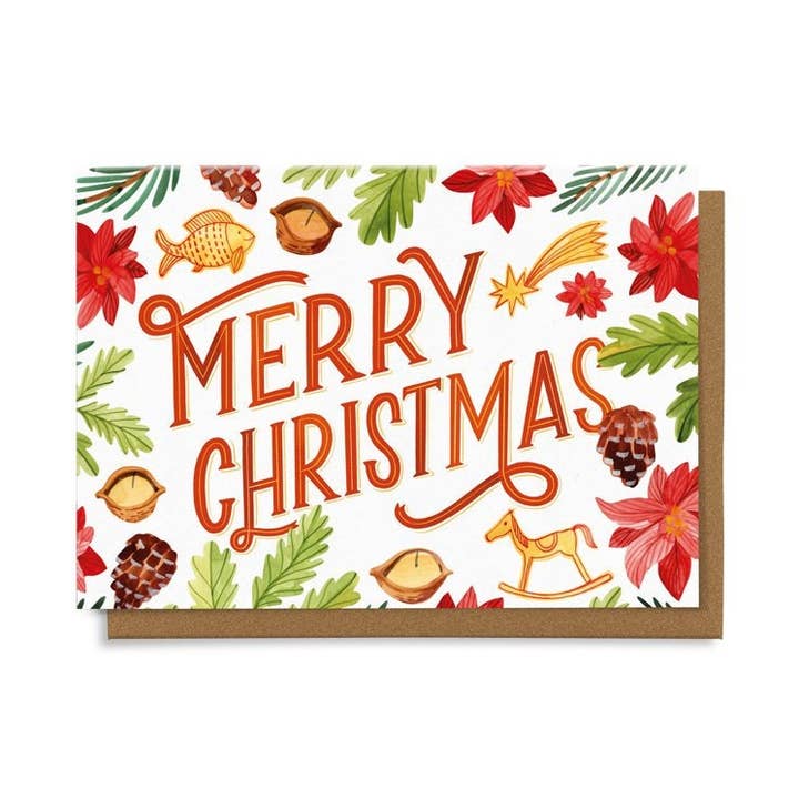 Carte de joyeux Noël 4X6 pour la vente par Chaukiss