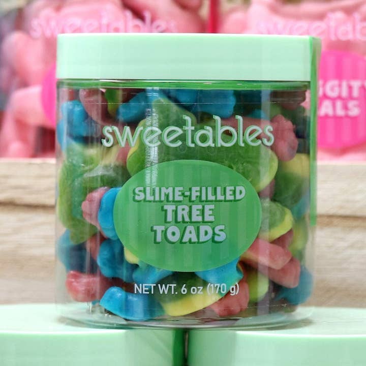 Sweetables Godisburkar | Slemfyllda Trädgrodor för wholesale av The Nut Garden, Sweetables, Utah Truffles