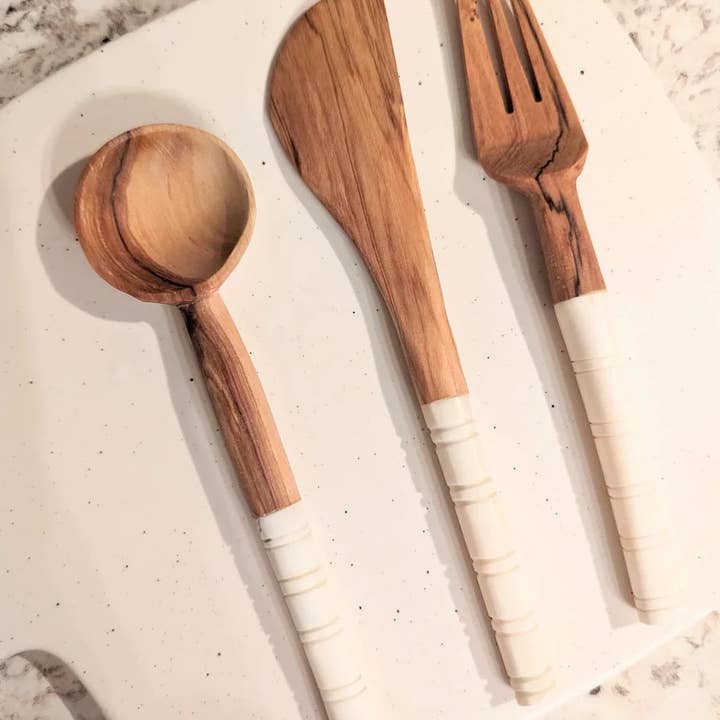 Bought Beautifully - Wholesale Serving Utensil - Blanc Serving Pieces1