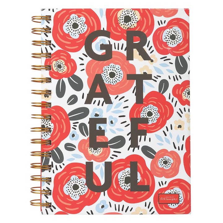 FITSPIRATION Grateful Floral Twin Wire Journal for wholesale by C.R.Gibson Signature