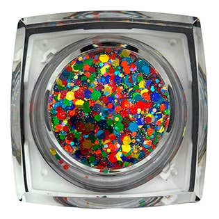 Rainbow AF „Macht immer Spaß!“ Bolt Balm Chunky Glittergel für den Großhandel von Elektra Cosmetics