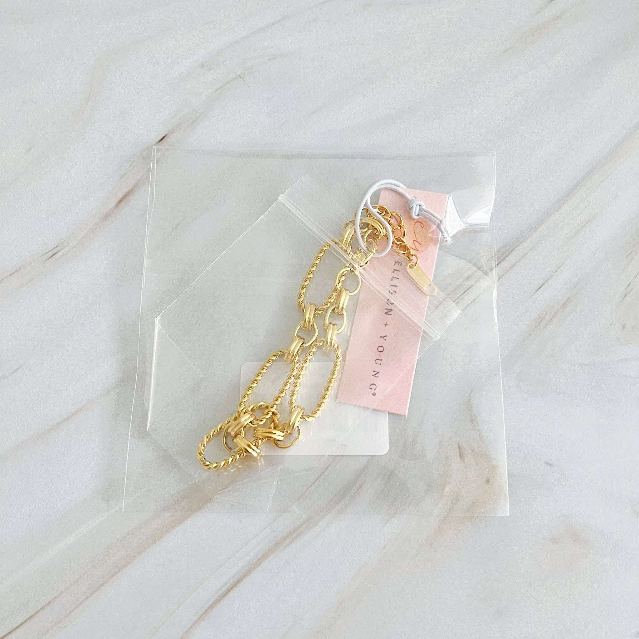 Ellison+Young – wholesale Link & chain bracelet – Alternatively Linked Cabled Bracelet2