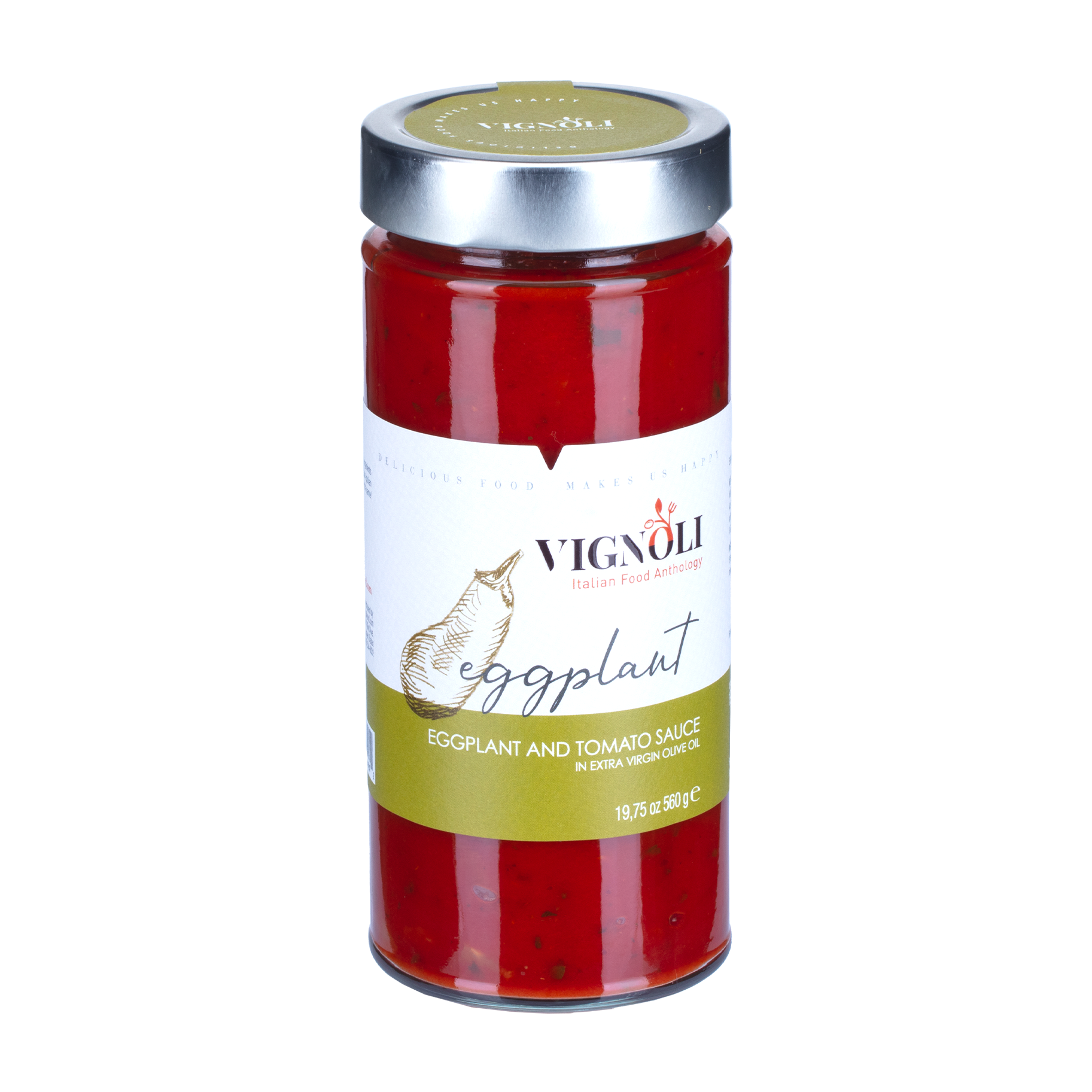 Vignoli Food - Vente Sauces pour pâtes - Sauce pour pâtes aux aubergines - 19,75 oz0