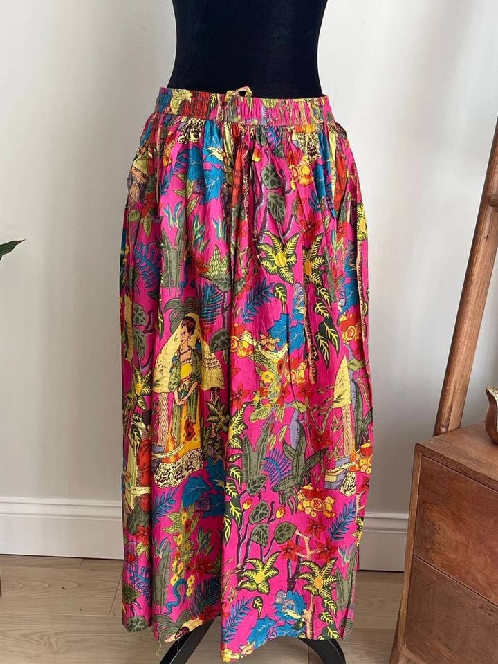 Cotton Maxi Skirt Beach Cover Up Skirt gift for her for wholesale by bhavnas boutique