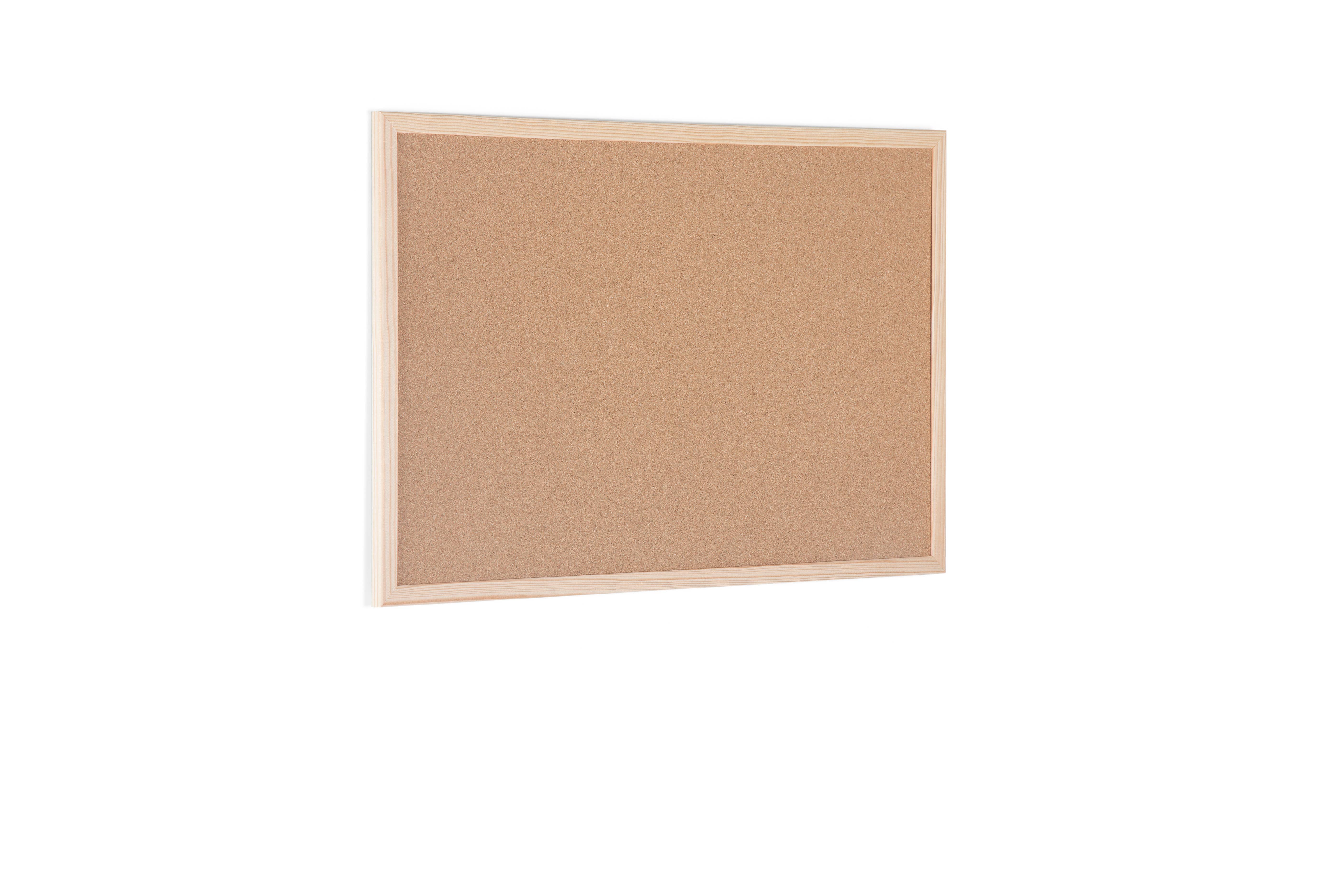 Bi-Joy - Wholesale Bulletin Board - Bi-Office Basic Cork Notice Board - Natural Pine Frame2