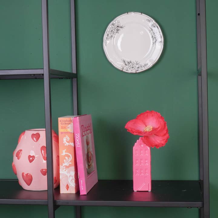 Housevitamin bv - Wholesale Vase - Flower Vase - House Vase - Ceramic - Neon Pink -5x4,5x14,5 cm2