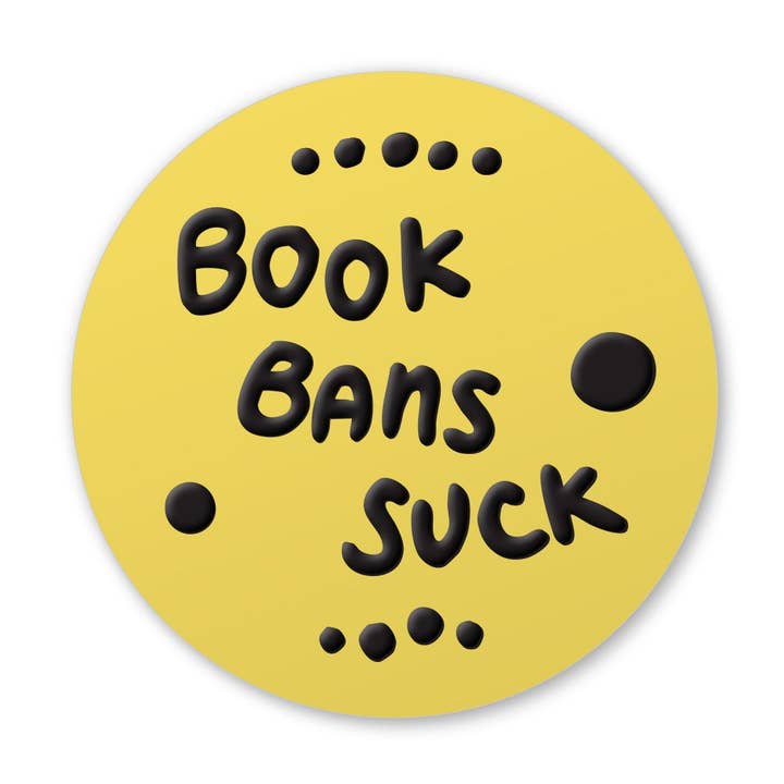 Book Bans Suck Sticker for wholesale by Fables & Tales Co.