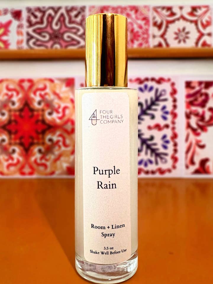 Purple Rain Room + Linen Spray 3.5mL for wholesale by Four The Girls Co