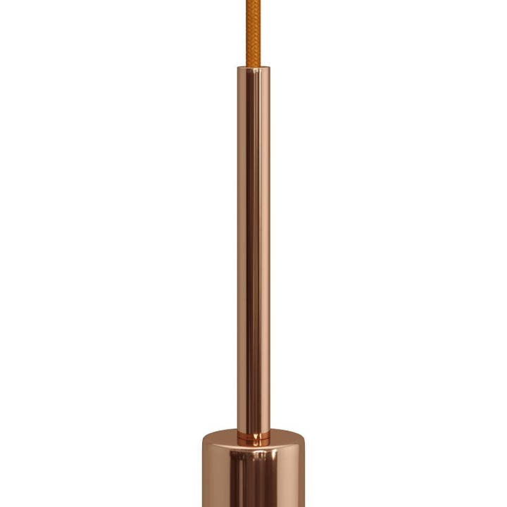 LIGHTINUP S.R.L. - Venta al por mayor Candelabros - Cable de cilindro metálico de 15 cm de longitud completo con varilla.