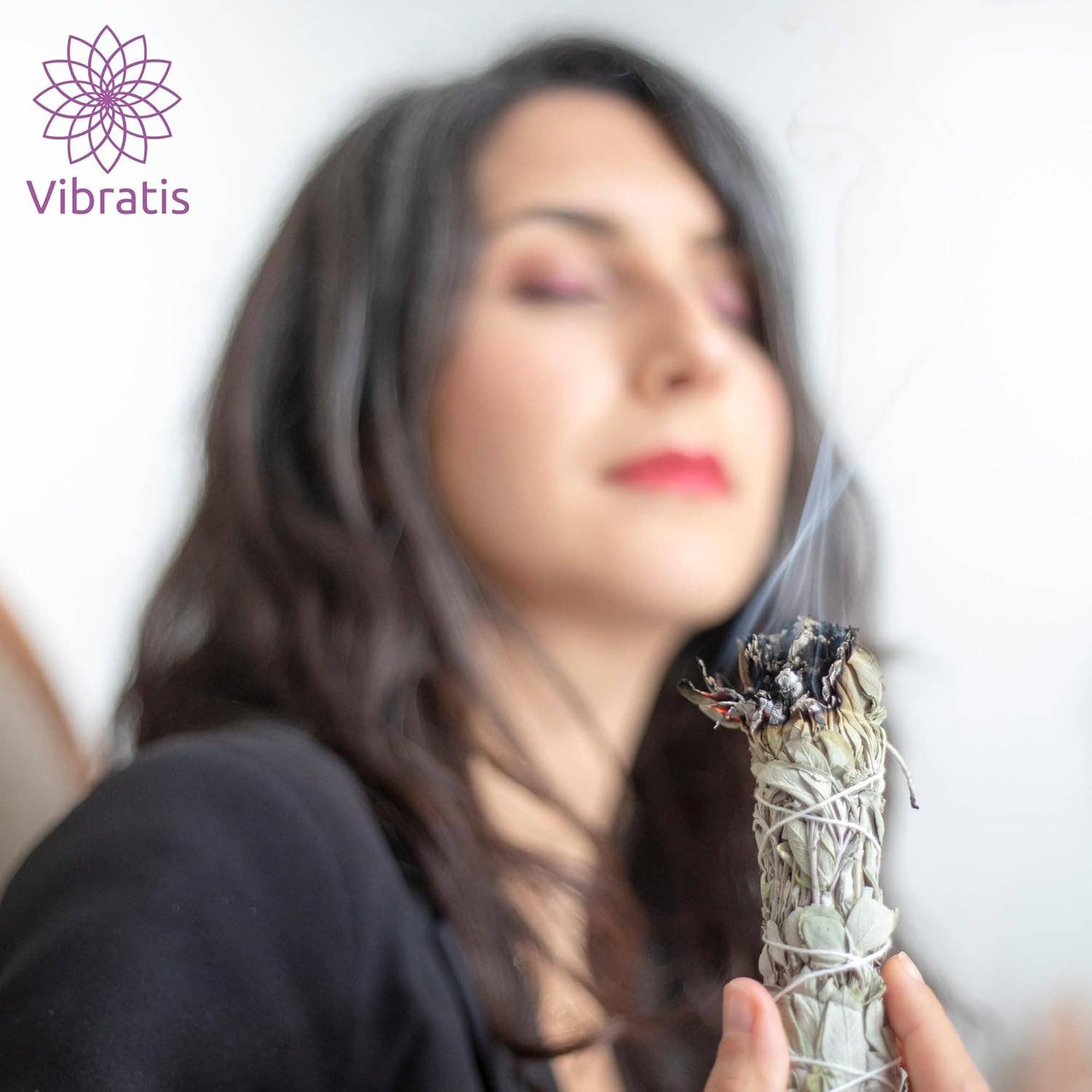 Vibratis - Vendita all'ingrosso Salvia - Bastoncino di Salvia Bianca per Purificazione 16 cm - 1 incense stick2