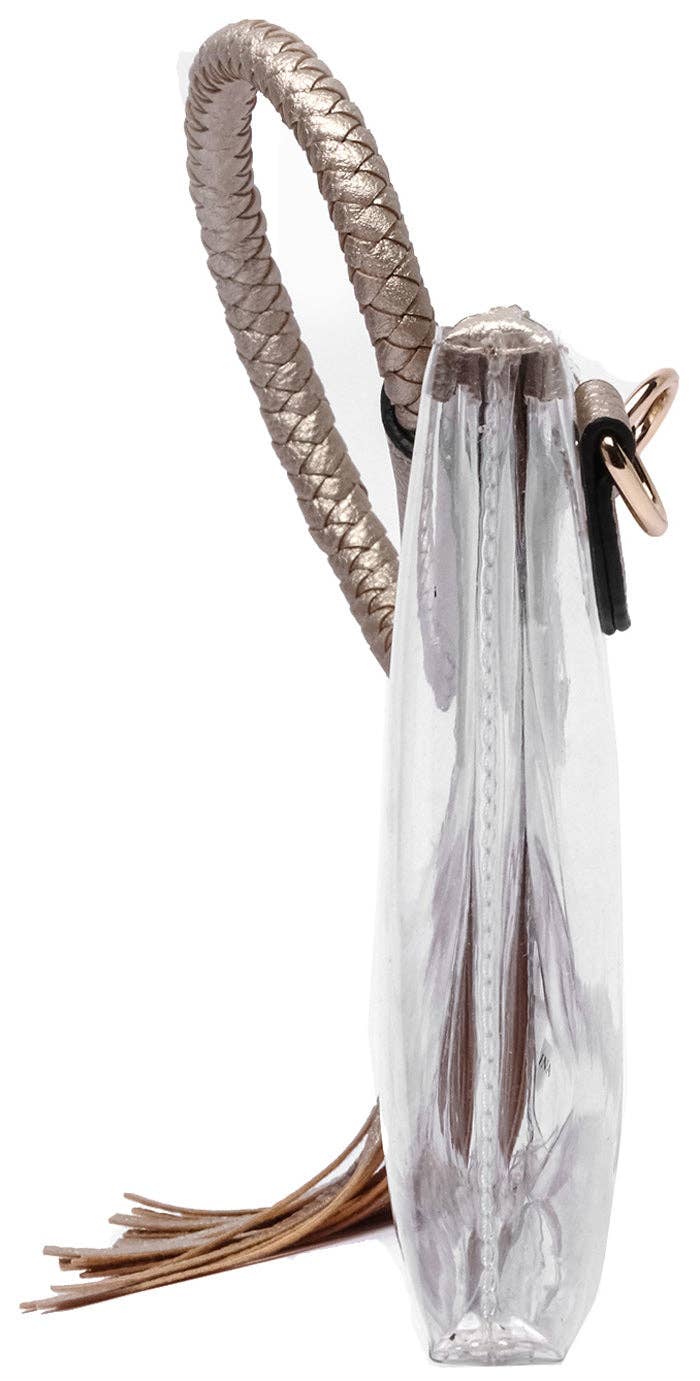 MiMi Wholesale - Vente Pochette – femme - Pochette transparente à pompon AD205T18