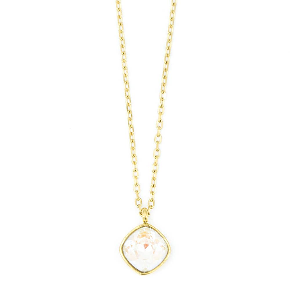 Sergio Engel jewellery - Wholesale Pendant/Charm Necklace - Basics Necklace 04 - Stainless Steel Necklace with Crystal Pendant23