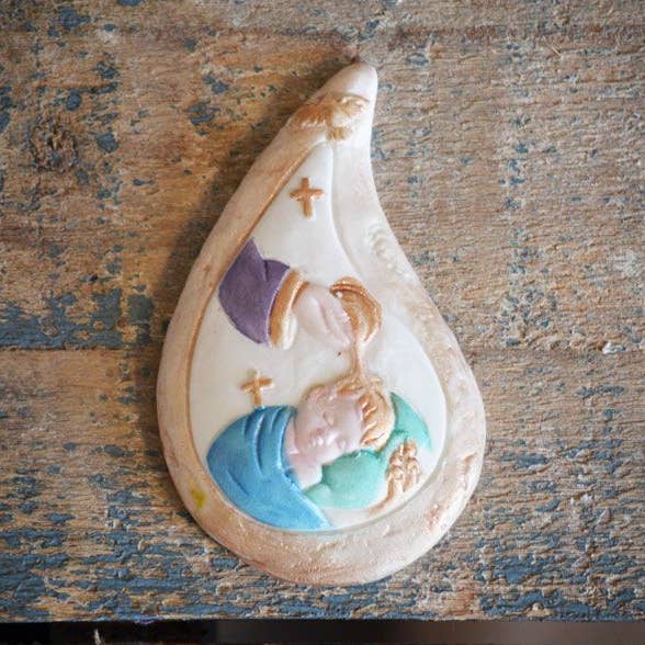 Crystal Candy Unique Cake Decorations - Wholesale Craft supplies - Crystal Candy Bas Relief Mould - Baptism0