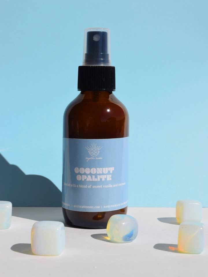 Coconut Opalite Room Spray for wholesale by Mystic Moon Products for the Soul
