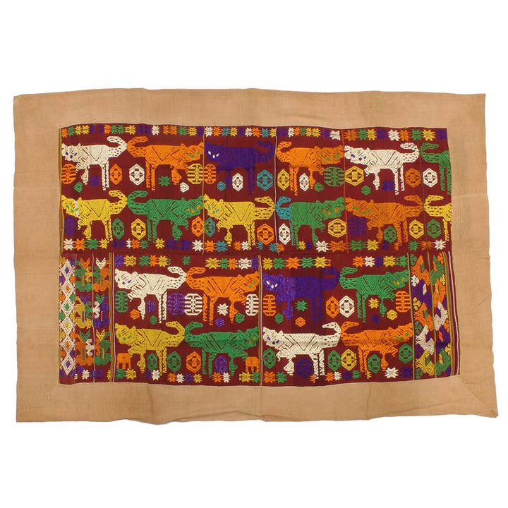 The Niger Bend - Wholesale Quilt - Vintage Tay Silk Quilt from Vietnam | 64" x 43"