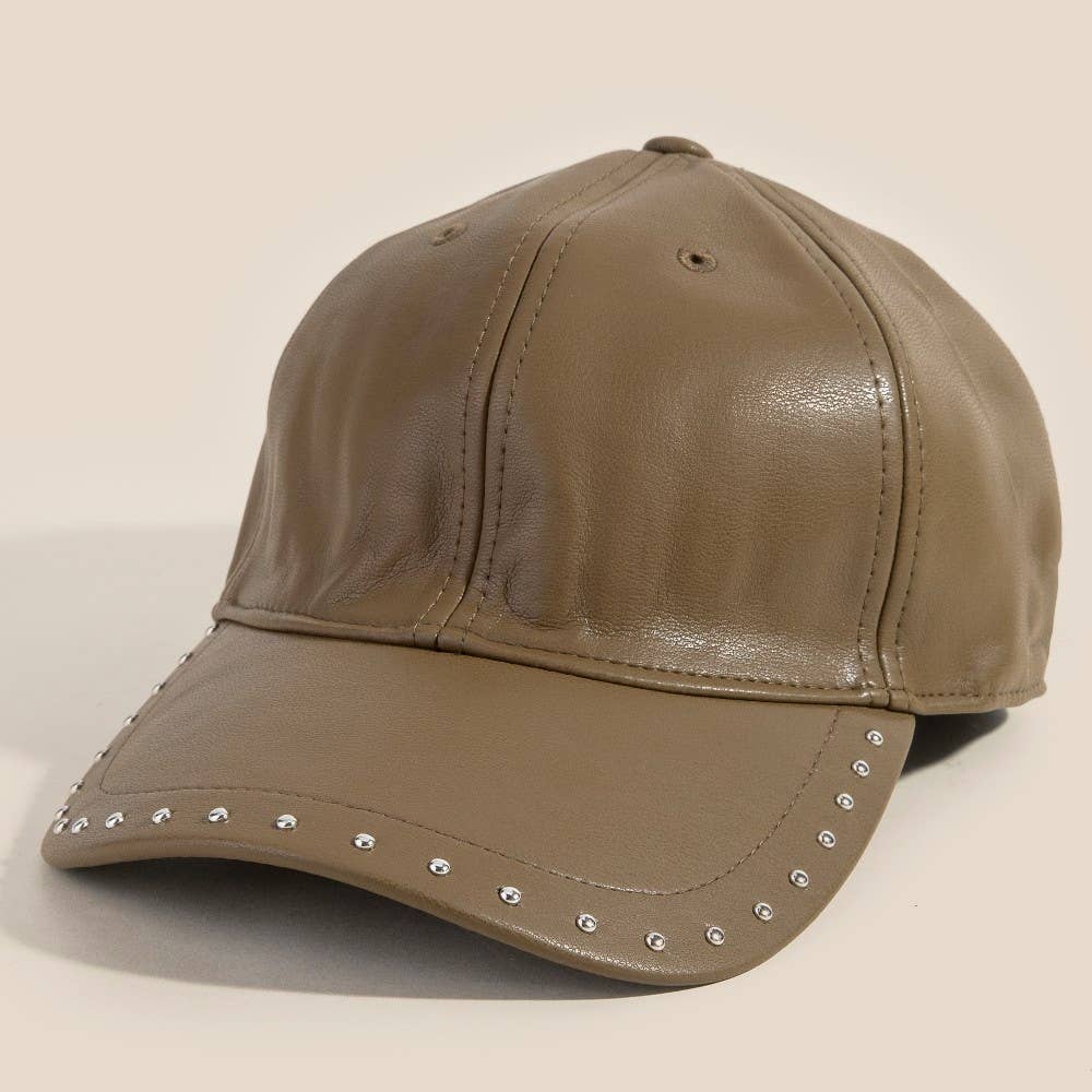 Anarchy Street – wholesale Baseball cap – Women's – Leather Rivet Trim Cap5