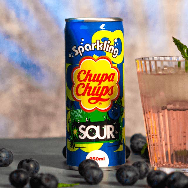 Bottle Chups SOUR Blueberry 250ml for wholesale by Gudis