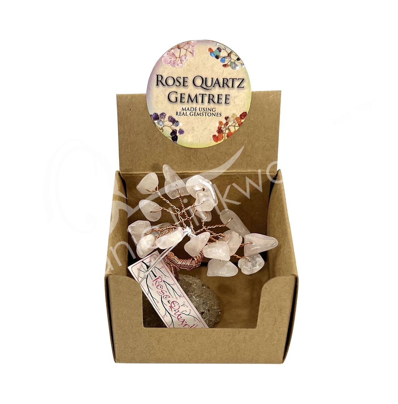 Oceanic Linkways Inc – Pedra/cristal espiritual por atacado – (CONJUNTO DE 32) ÁRVORE DE GEMAS 9-10 CM - EM BASE DE PEDRA EM EXPOSITOR POP-UP6