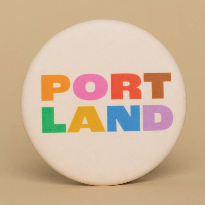 Tender Loving Empire - Wholesale Magnet - Portland Color Block Round Magnet0