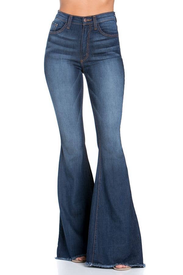 bell bottom denim pants(unisex)/indigo | KNUTH MARF