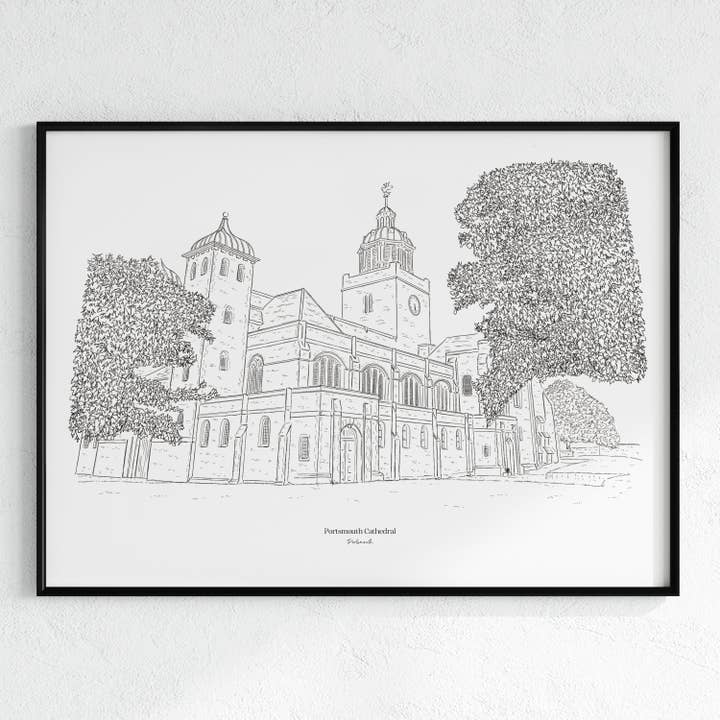 Portsmouth Cathedral, Portsmouth. for wholesale by Morello Press